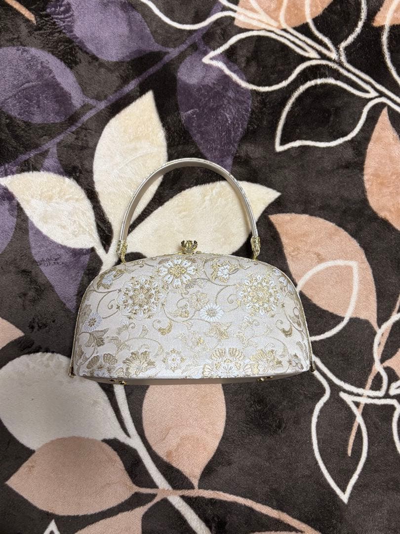 【極美品】西織　NISHIORI高級 唐草文様 バック ゴールド　WK1-G