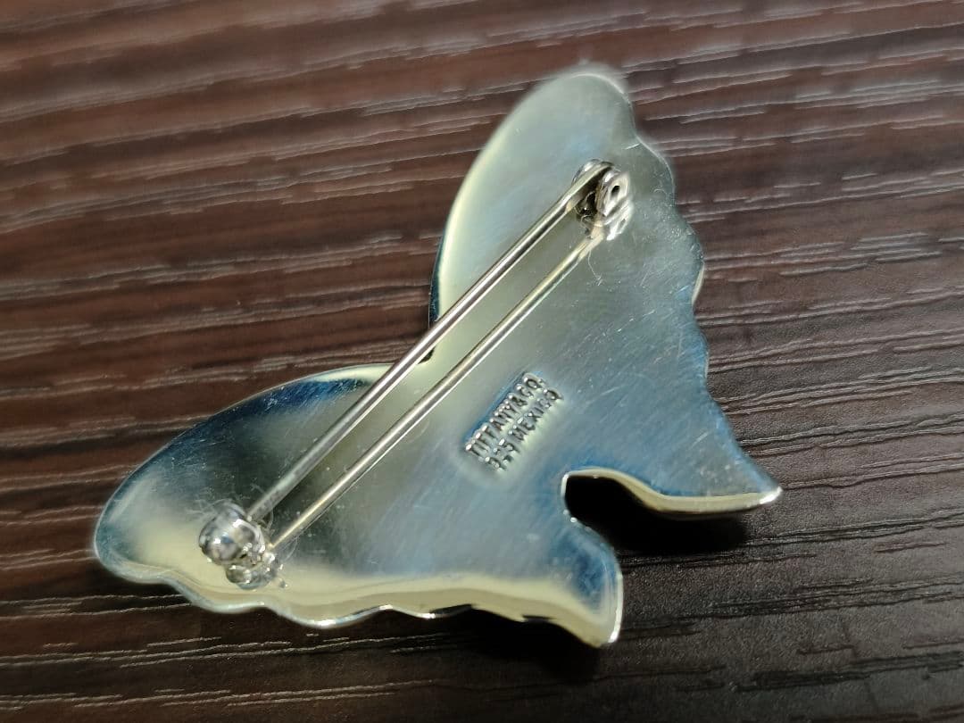 美品★レア ティファニー バタフライ 蝶 モチーフ ブローチ SV925