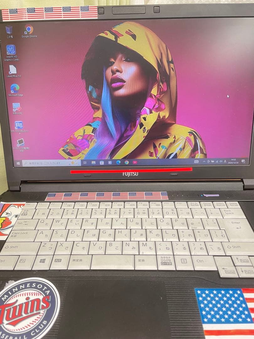 富士通　FUJITSU PC 2GB ノートパソコン