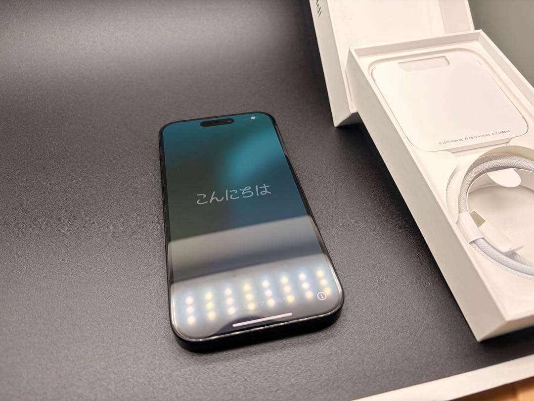 Apple iPhone 15Pro ブルーチタニューム自身有り綺麗