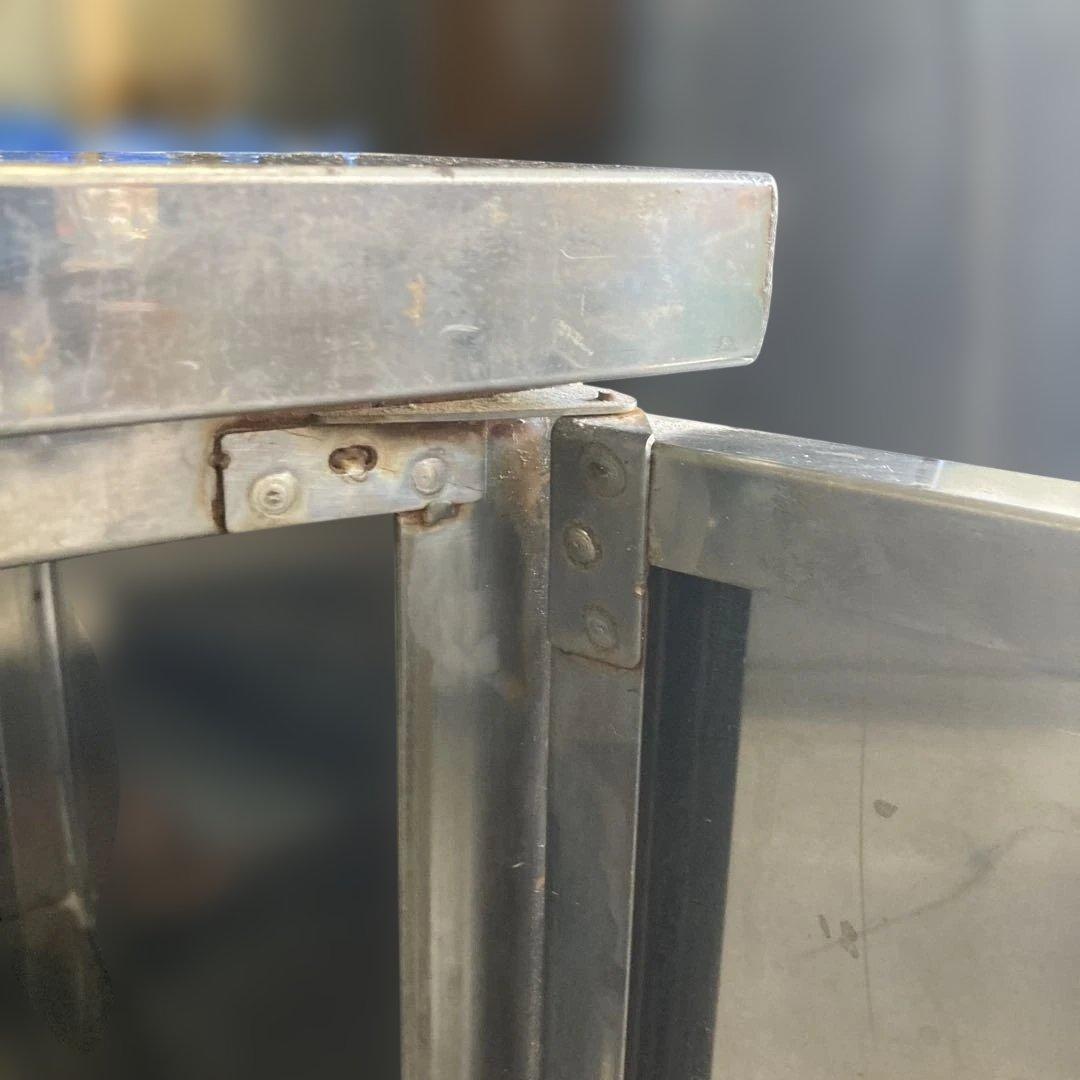 ステンレス製作業台 両開き扉付き