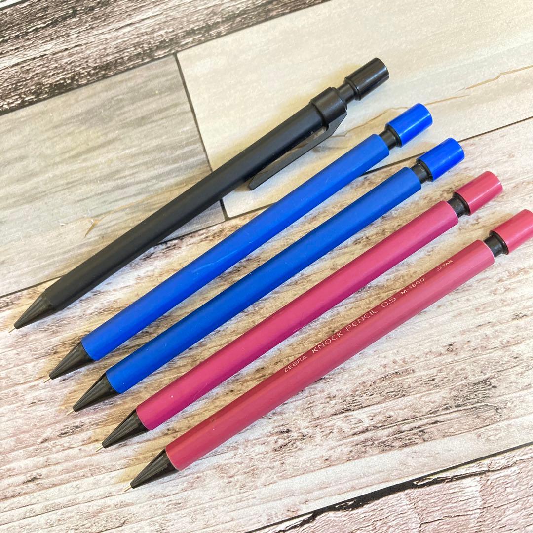 ZEBRA ノックペンシル　RUBBER-100 M-1600 シャーペン　廃番