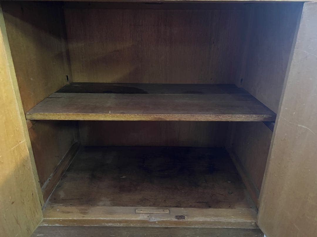 【O-1604】水屋 食器棚 飾り棚 キャビネット 昭和レトロ アンティーク