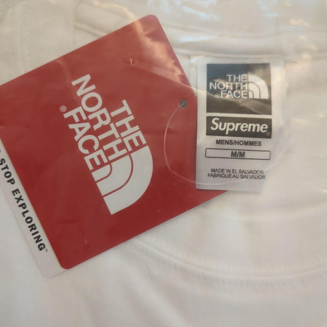Supreme × The North Face ホワイト Tシャツ M