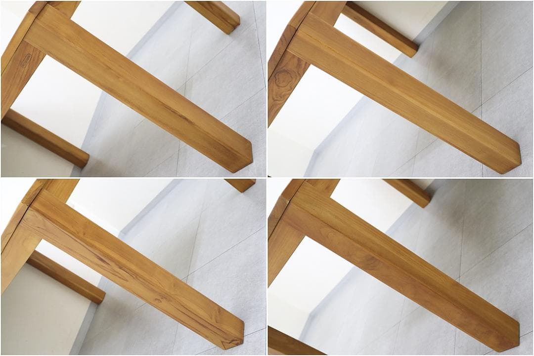 スキャンティーク LOIS ダイニングテーブル 天然木 チーク材 無垢材