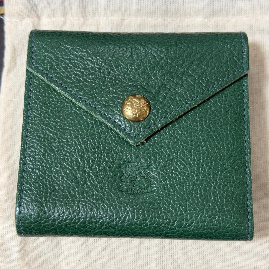 【新品未使用】イルビゾンテ 折り財布 グリーン