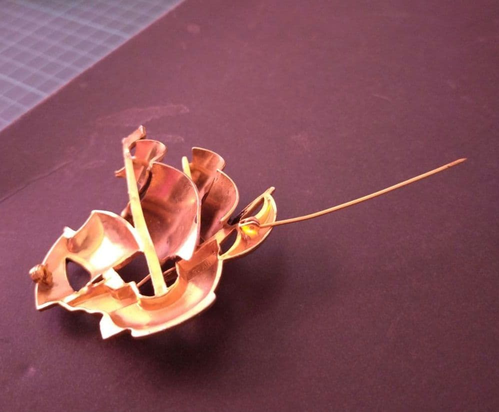 ダマスキナード ヴィンテージ ブローチ SPAIN