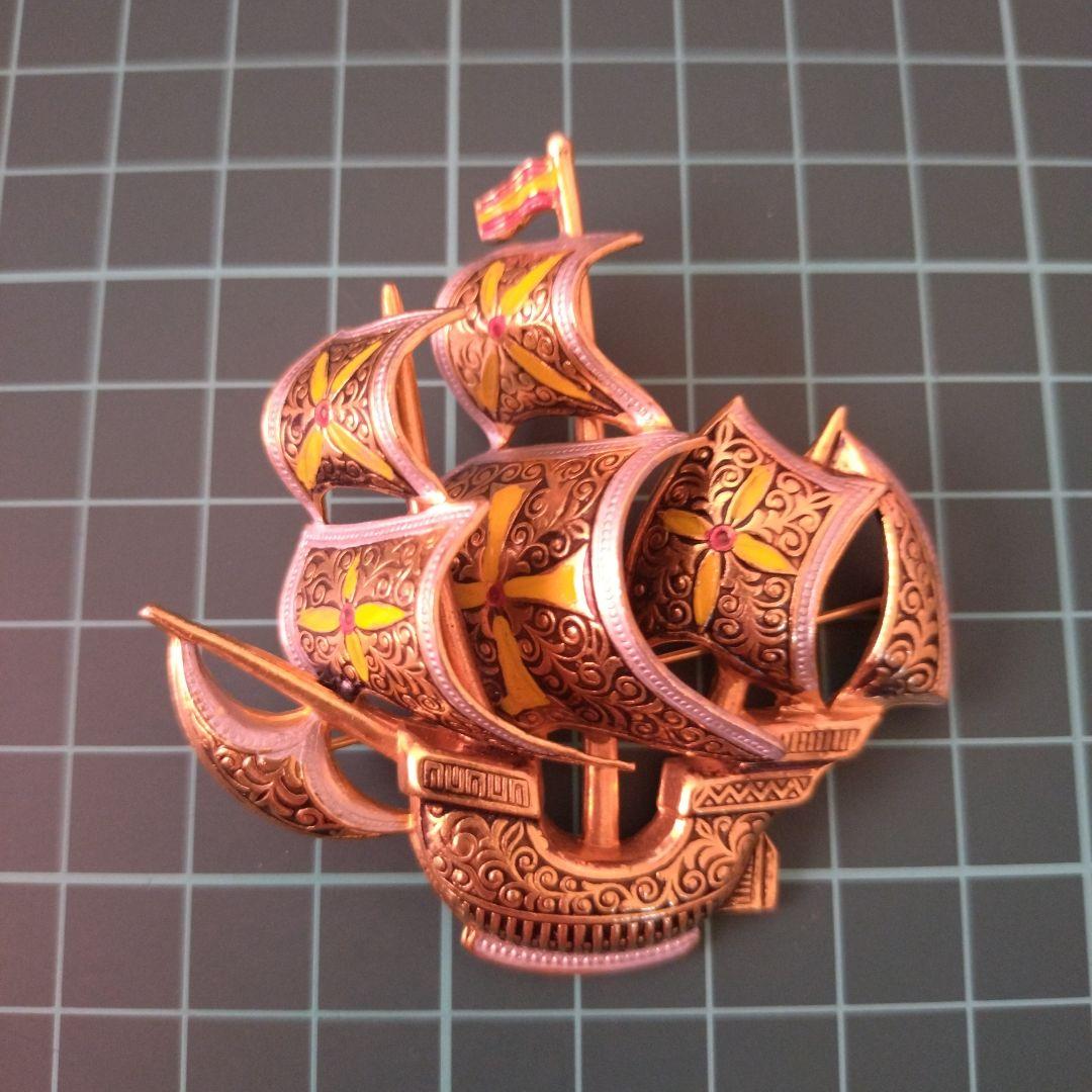 ダマスキナード ヴィンテージ ブローチ SPAIN