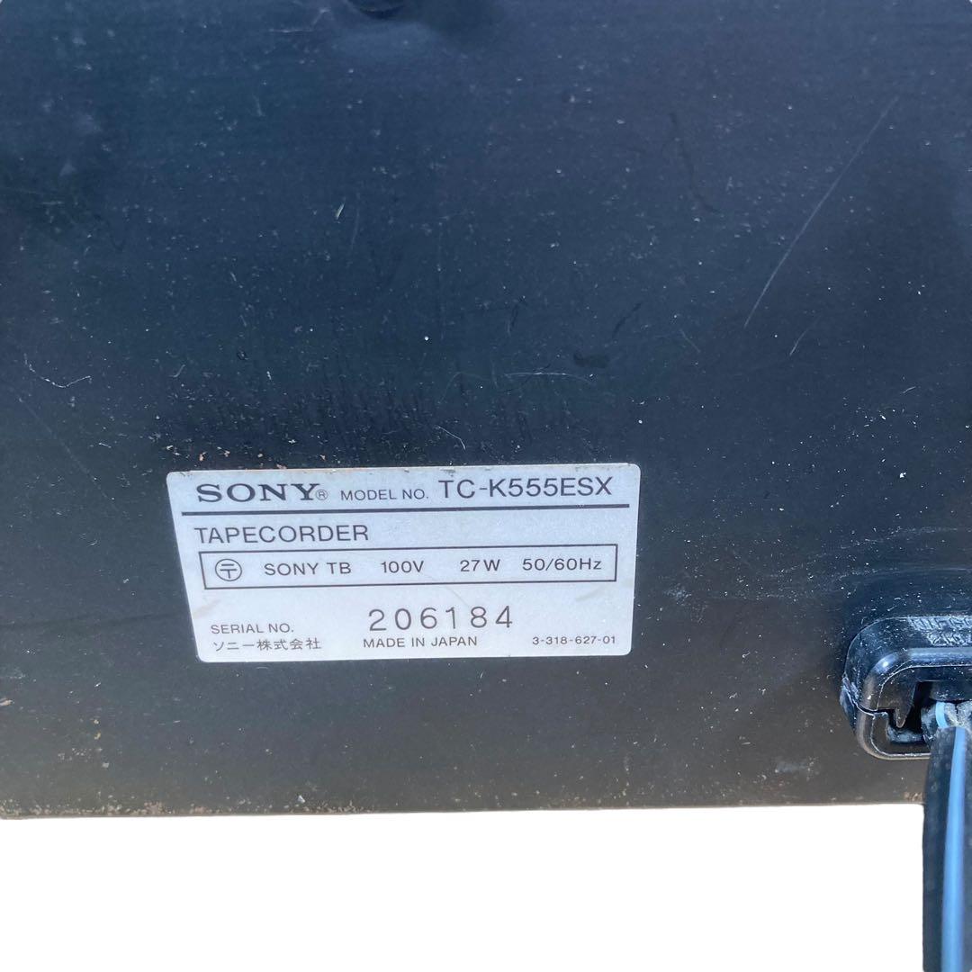 SONY TC-K555ESX 3HEAD カセットデッキ 日本製　動作未確認