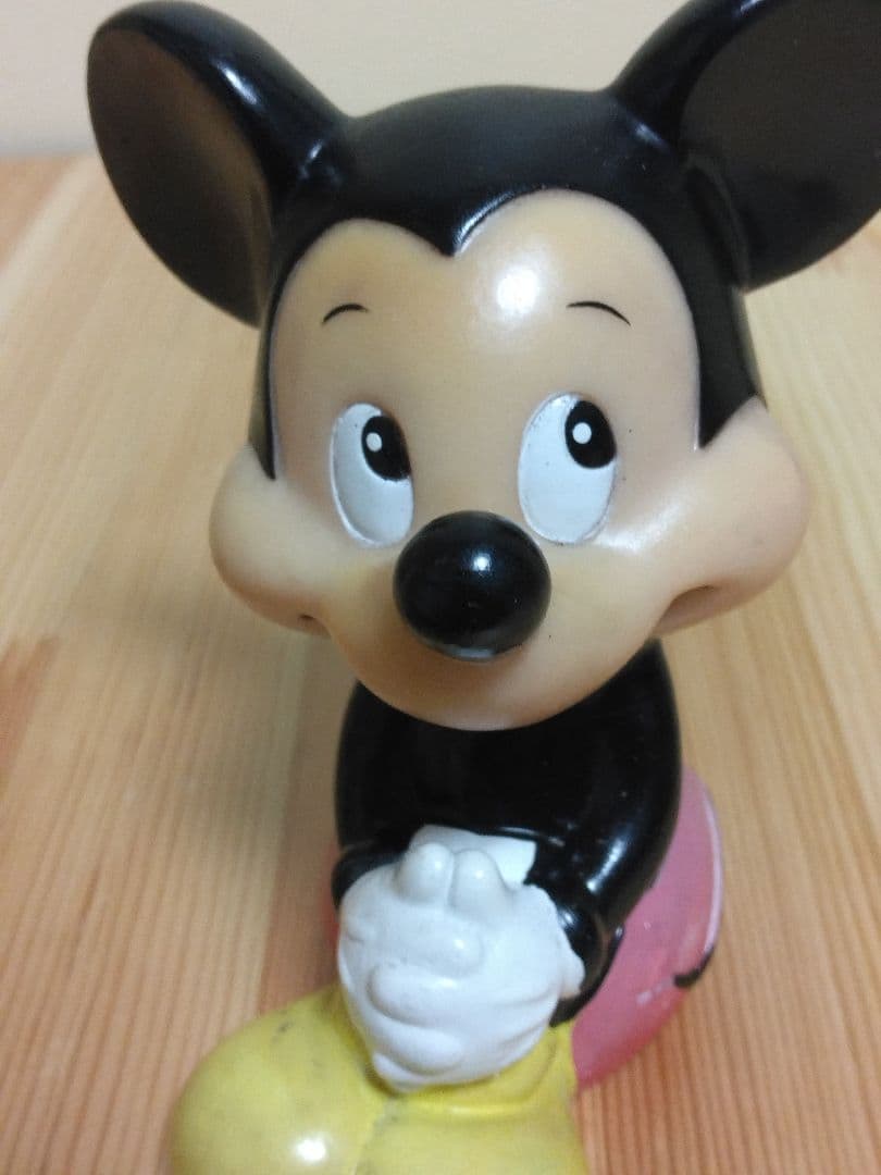 Disney ディズニー ミッキー ソフビ 人形 レトロ