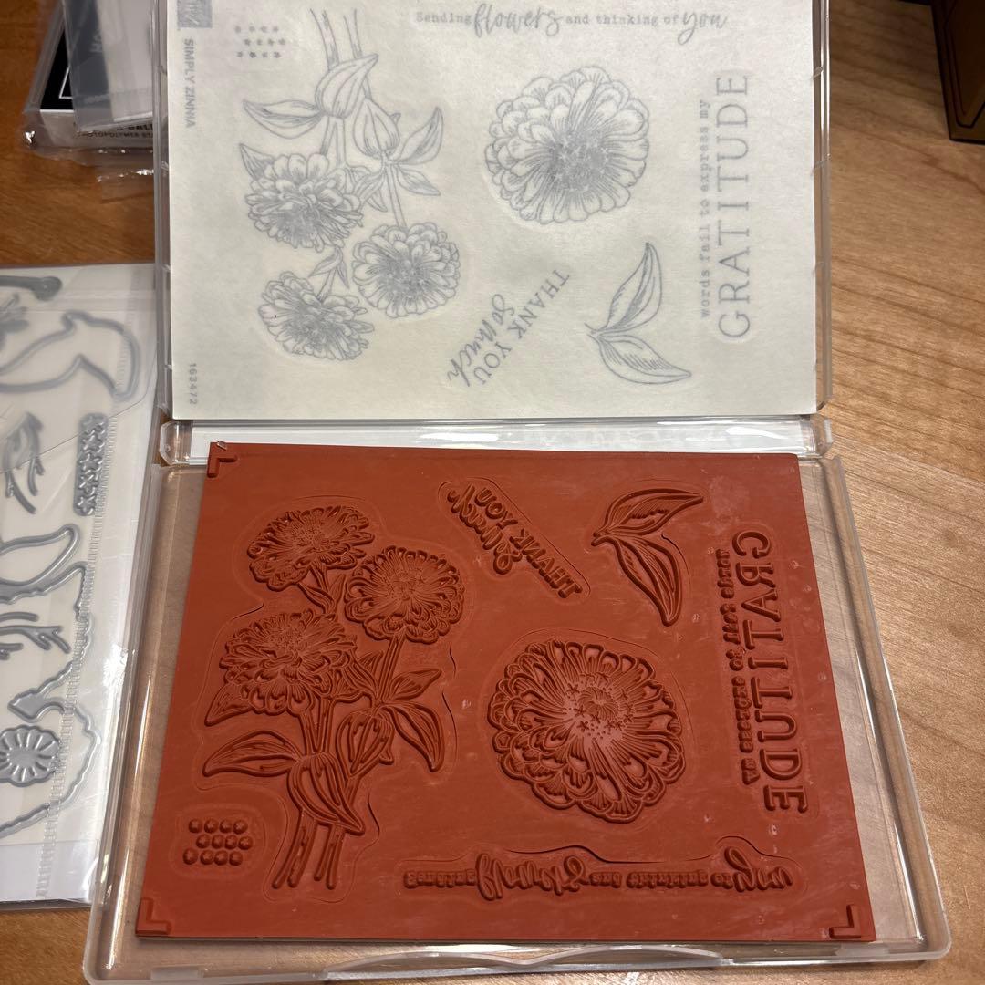 未使用⭐︎一点限りSimply Zinnia スタンプダイセット　スタンピンアップ