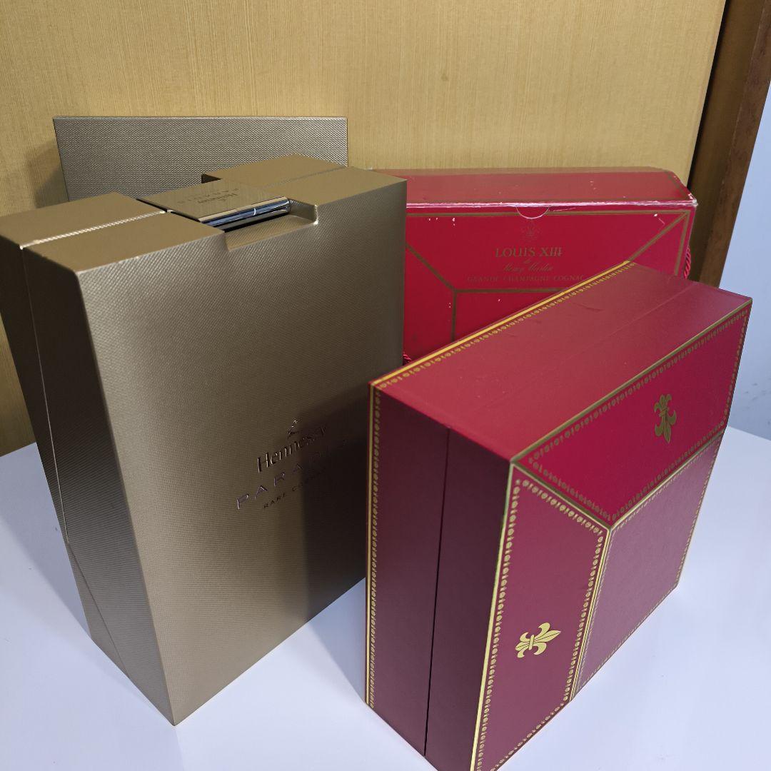 ヘネシー パラディス、ルイ１３世（専用箱、外箱付き)ので2本セット（訳あり）