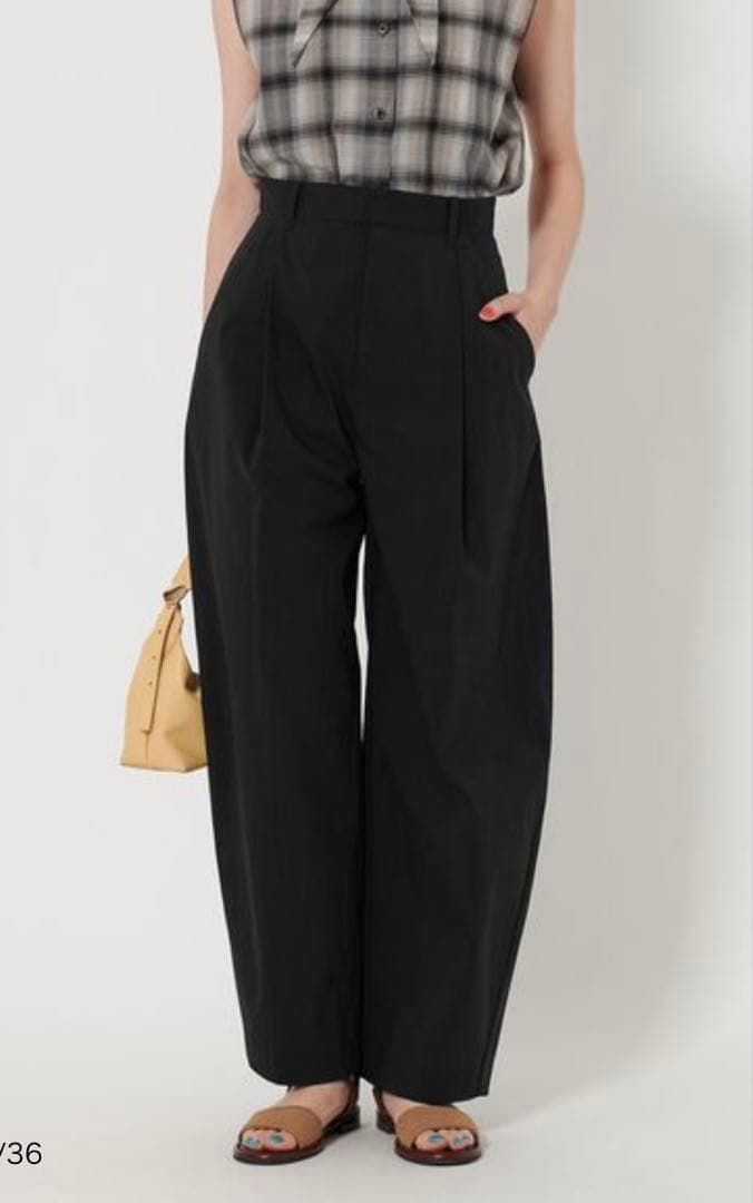 25SS今季新品　接触冷感 BEAUTY&YOUTH タック カーブパンツ