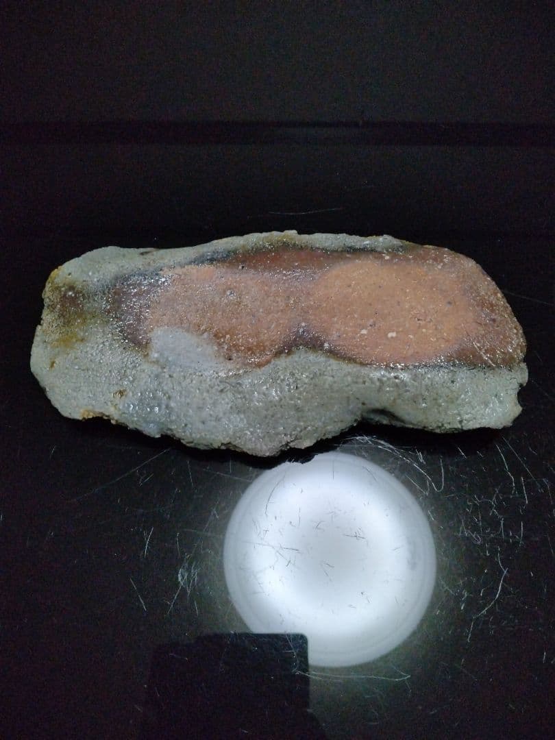 【備前焼 窯変長皿】伝統工芸士 森本 桂／送料込み！