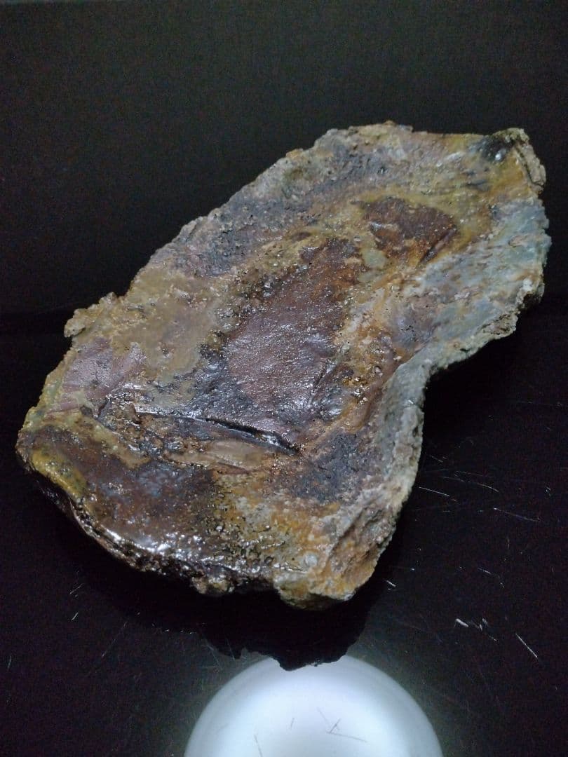 【備前焼 窯変長皿】伝統工芸士 森本 桂／送料込み！