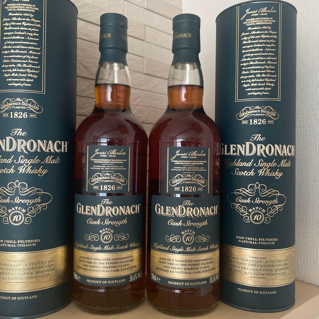 グレンドロナック　カスクストレングス　バッチ10 2本　700ml 58.6%