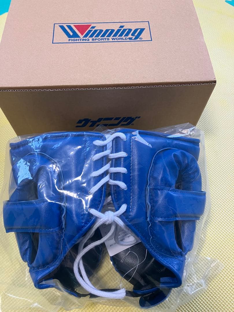 Winning ヘッドギア 青 新品未使用品　Ｌサイズ