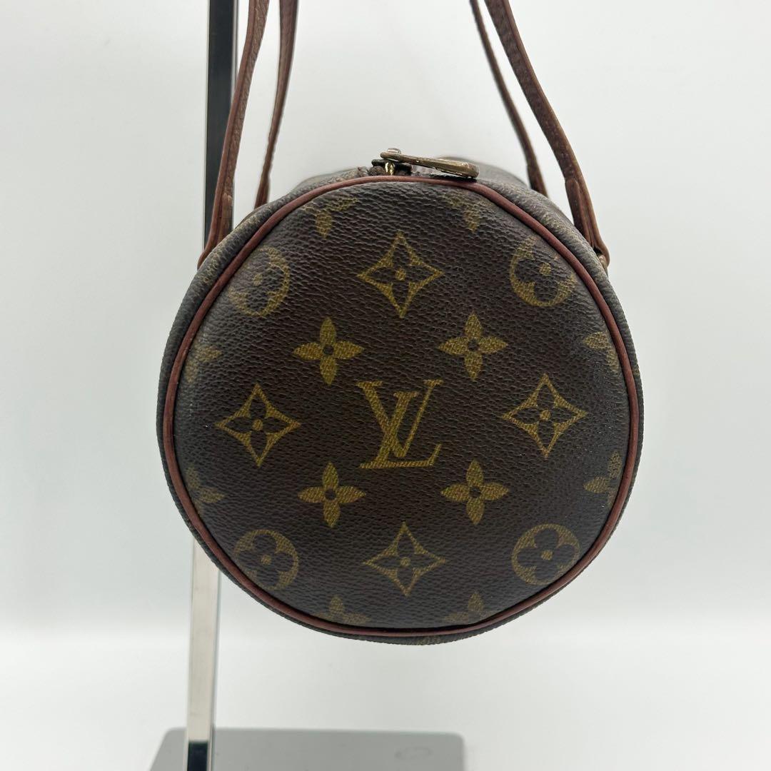 ルイヴィトン パピヨン 26 モノグラム ブラウン ハンドバッグ ヴィンテージ