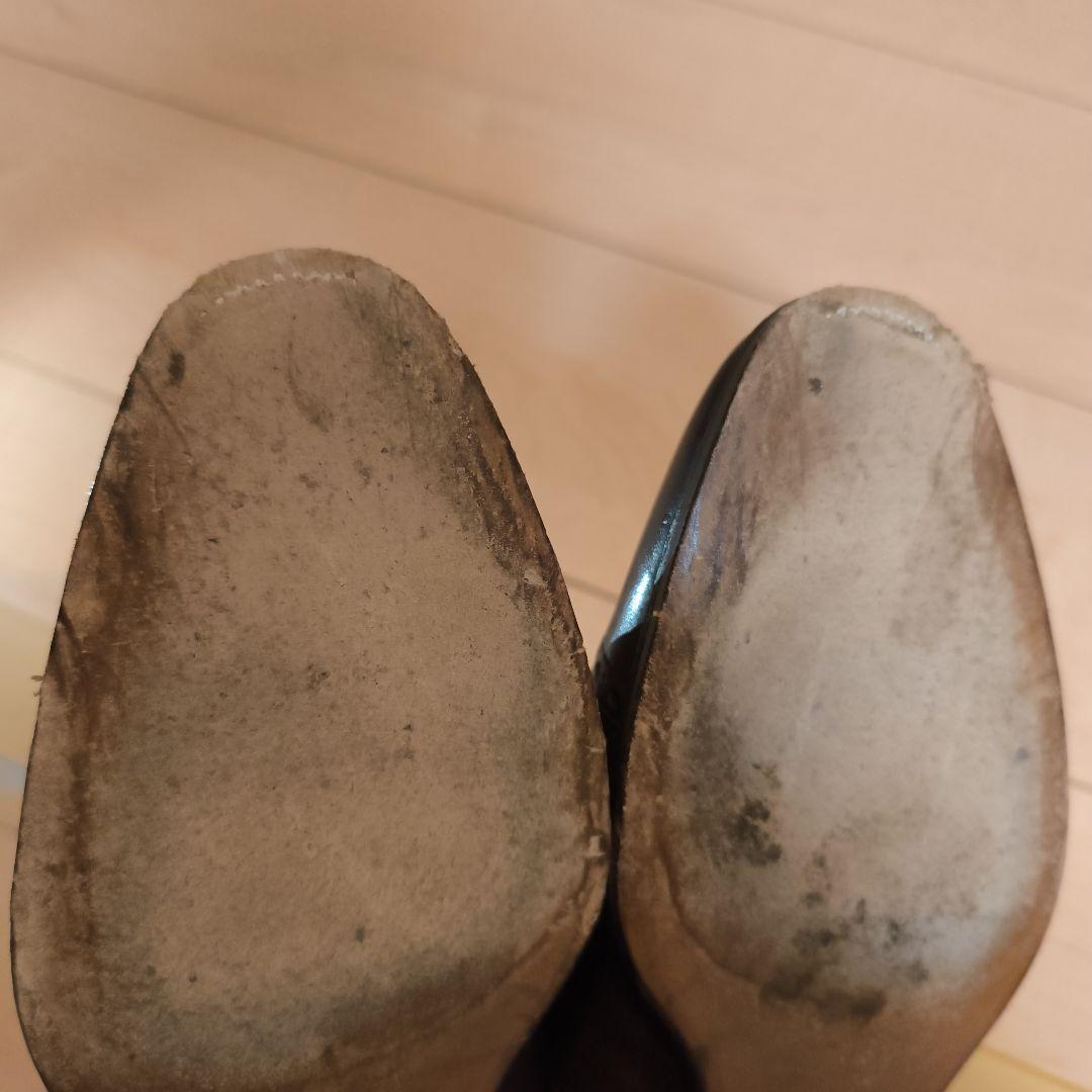 オリエンタルシューズ ブラウン レザー キャップトゥ ドレスシューズ