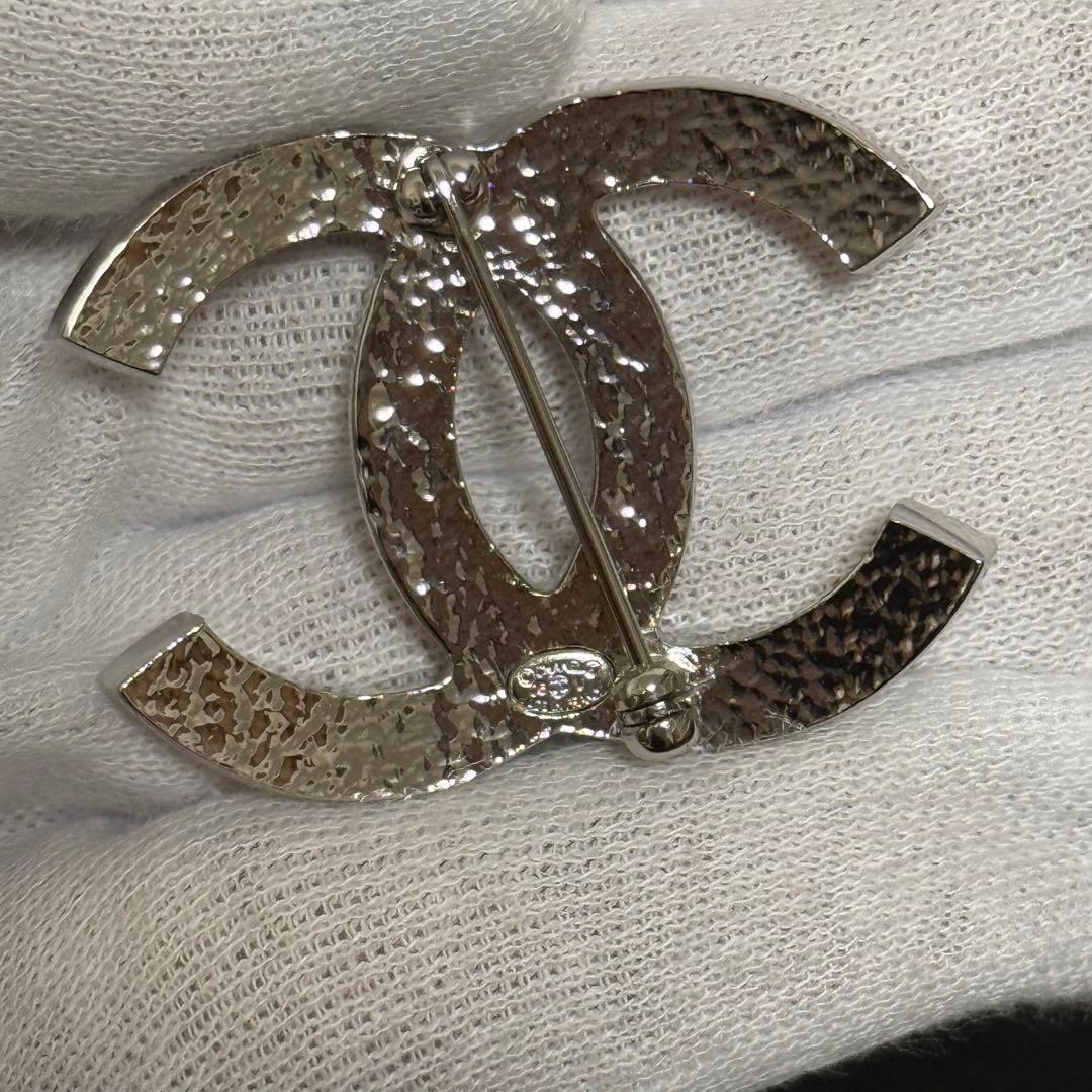 美品 シャネルブローチ CHANEL ピンブローチパールモチーフ ココマーク