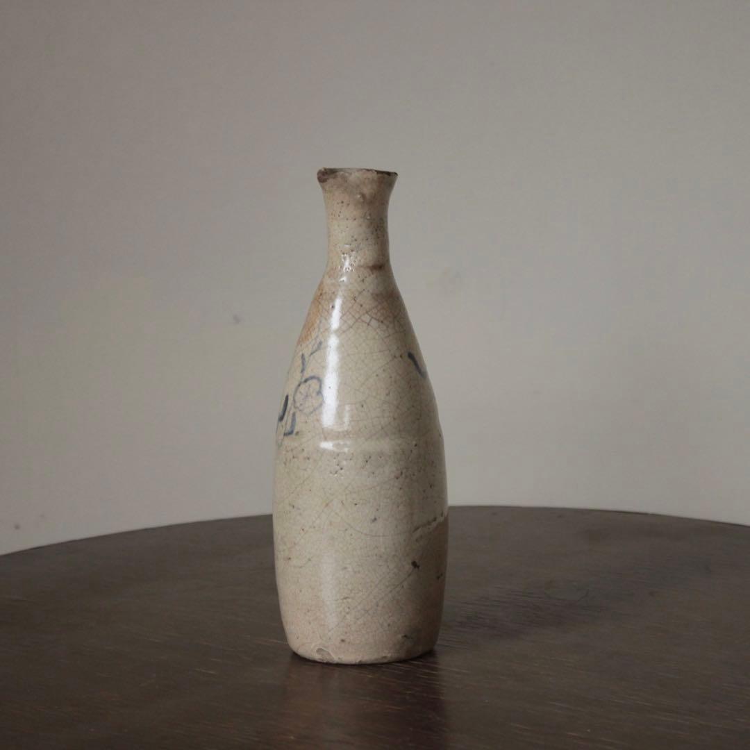 陶胎染付 太白手 徳利 酒器 古美術 古道具 アンティーク