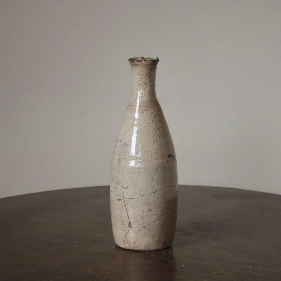 陶胎染付 太白手 徳利 酒器 古美術 古道具 アンティーク