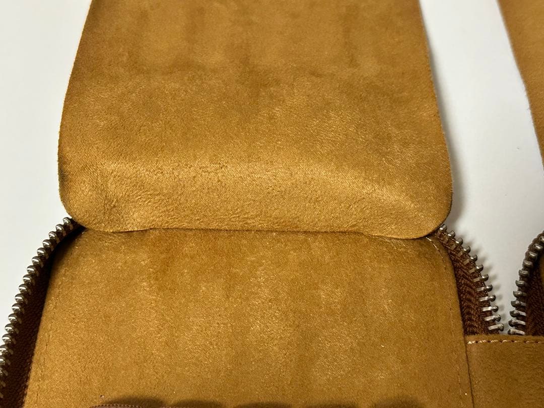 ガレンレザー　10本差しペンケース　クレイジーホースブラウン