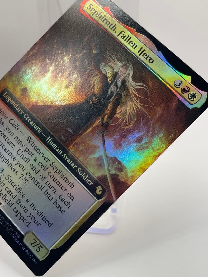 mtg 堕ちた英雄、セフィロス 英語 拡張FOIL FF