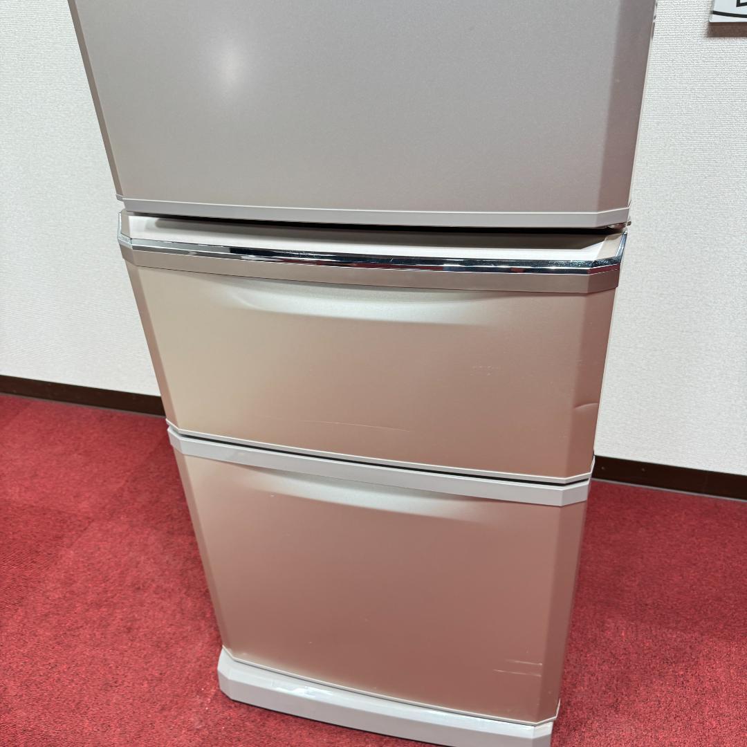 東京23区送料無料　美品三菱2014年製　3ドア370L　洗浄/除菌済み