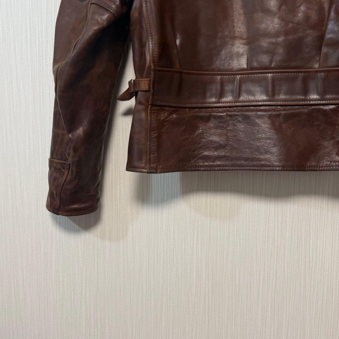 5th飛行機タグ エアロレザーハイウェイマン 馬革 ホースハイド