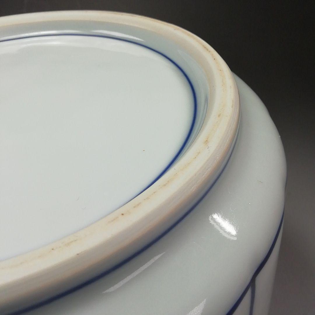 Ｓ７８９　水指　『染付　桶側水指』『橋本喜泉造』　共箱　茶道具