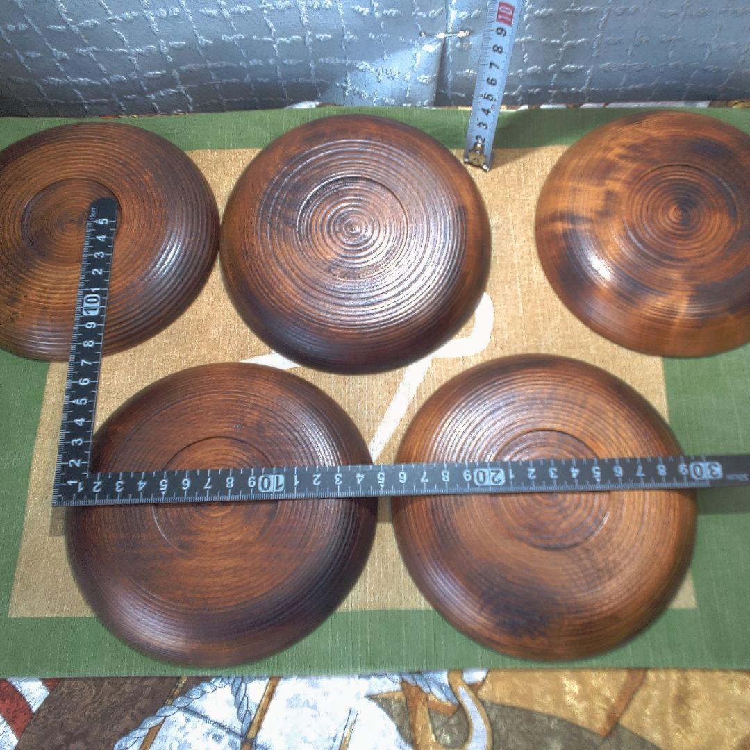 漆器 山中 象堂？果物デザイン 5枚セット