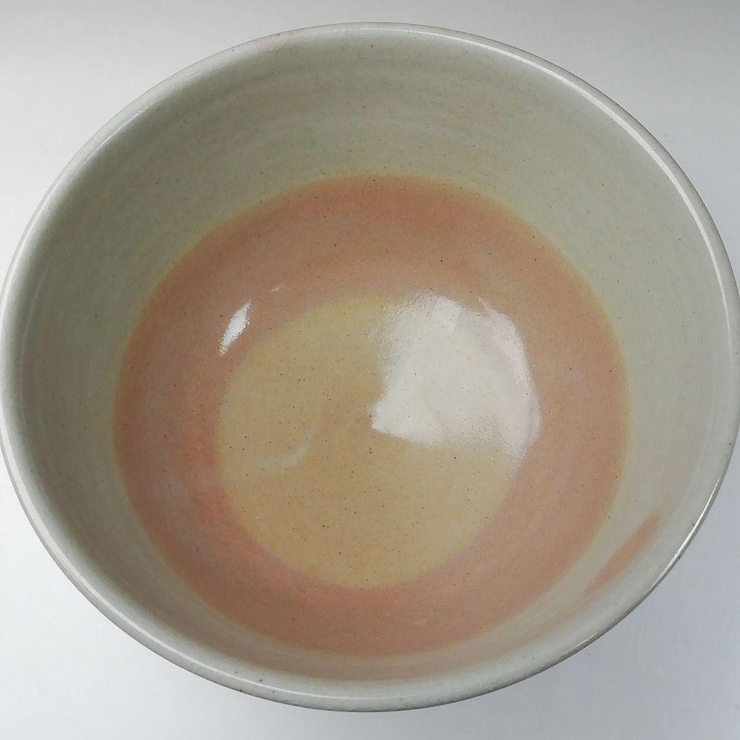 Ｔ２６３　茶碗　『松葉の絵』『花蝶窯　手塚充(石雲)』　共箱　抹茶碗　茶道具