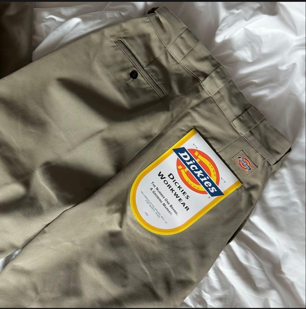 ok.soon×dickies ワイドチノパンツ newベージュ
