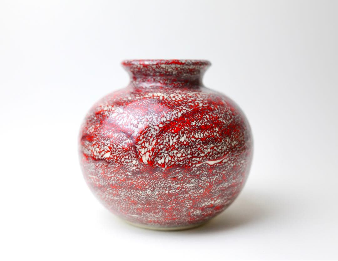 箕面焼　壺　花瓶