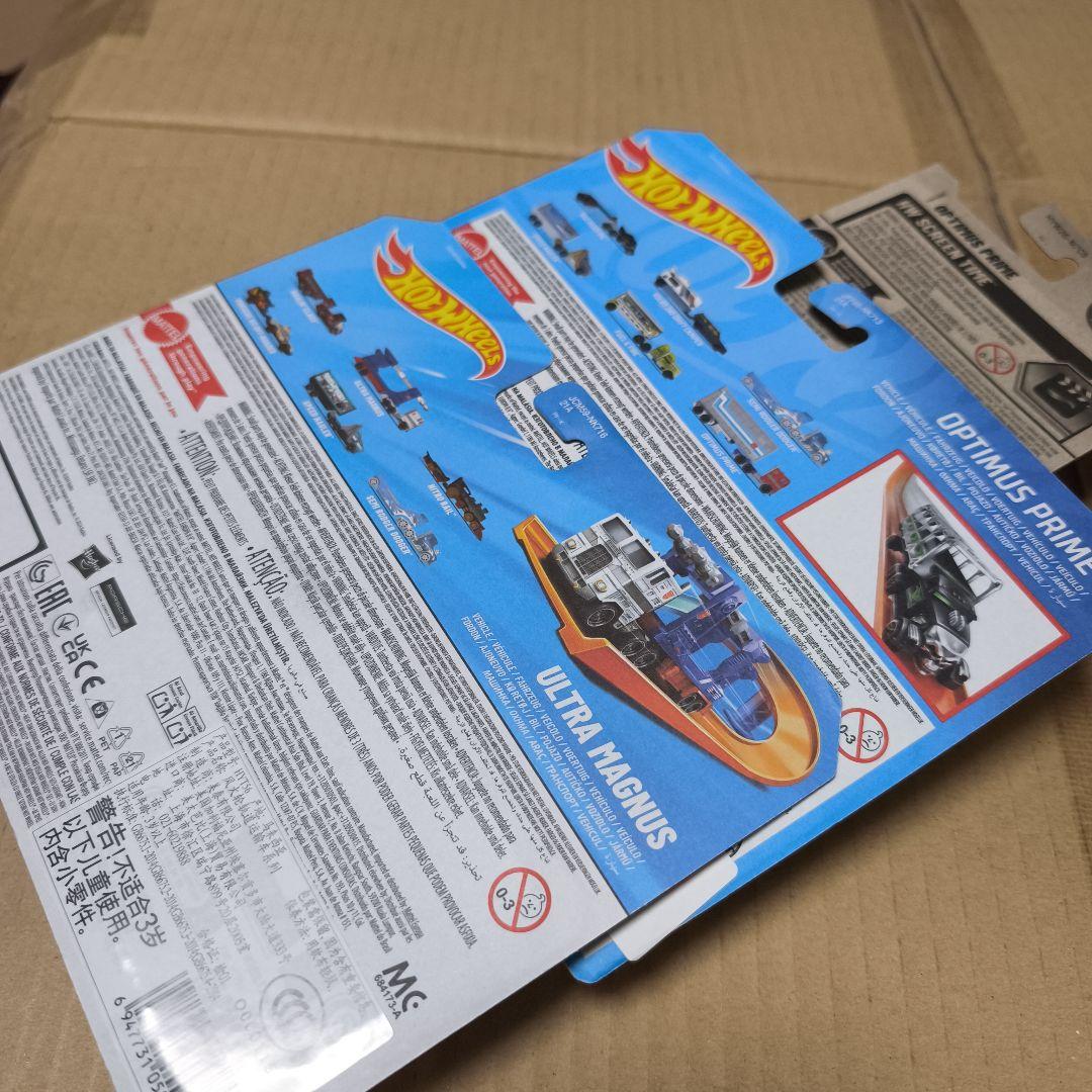 3体セット ホットウィール トランスフォーマー オプティマス＆ウルトラマグナス