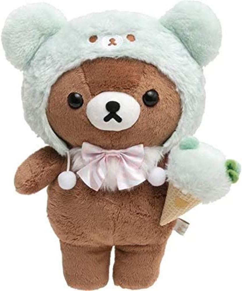 【新品】リラックマ ハッピーアイスクリーム ぬいぐるみ M チャイロイコグマ