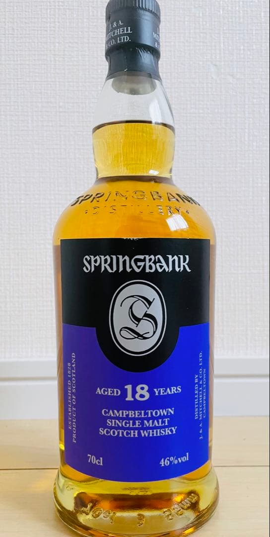 正規品　SPRINGBANK 18年シングルモルトウイスキー 700ml 46%