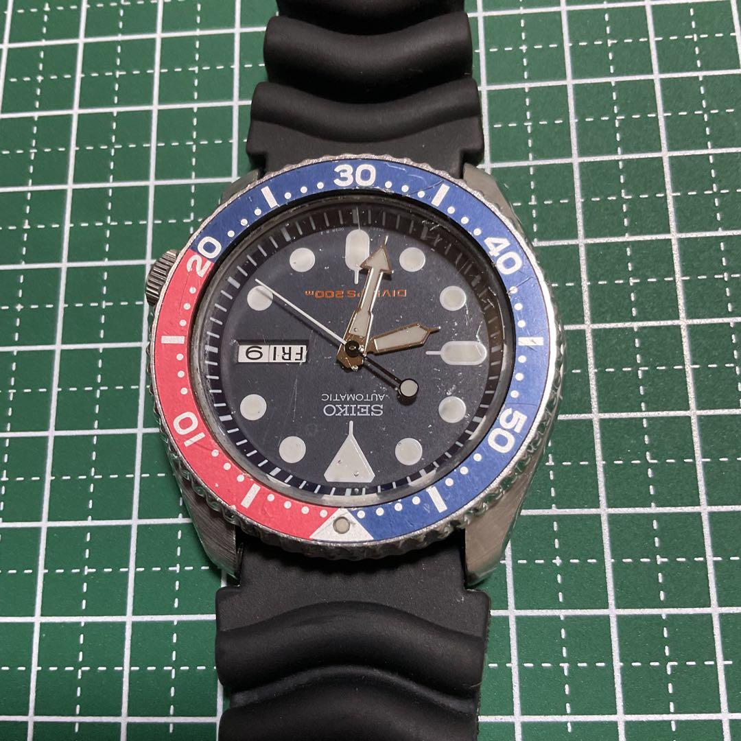 SEIKO 腕時計 SKX009 ダイバー200m 自動巻き