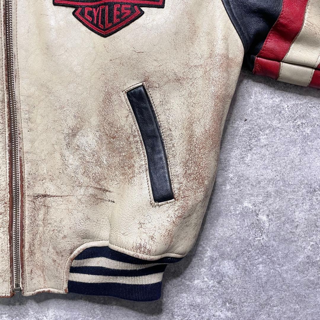 【激渋90s Harley-Davidson leather jacket】