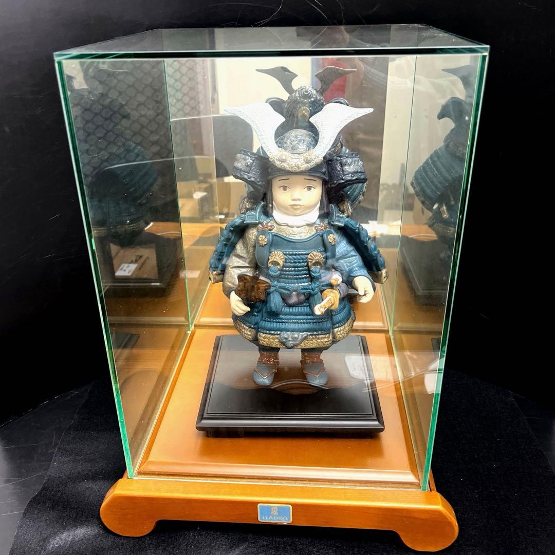 専用　リヤドロ　限定3500体　若武者五月人形　状態良　ガラスケース付