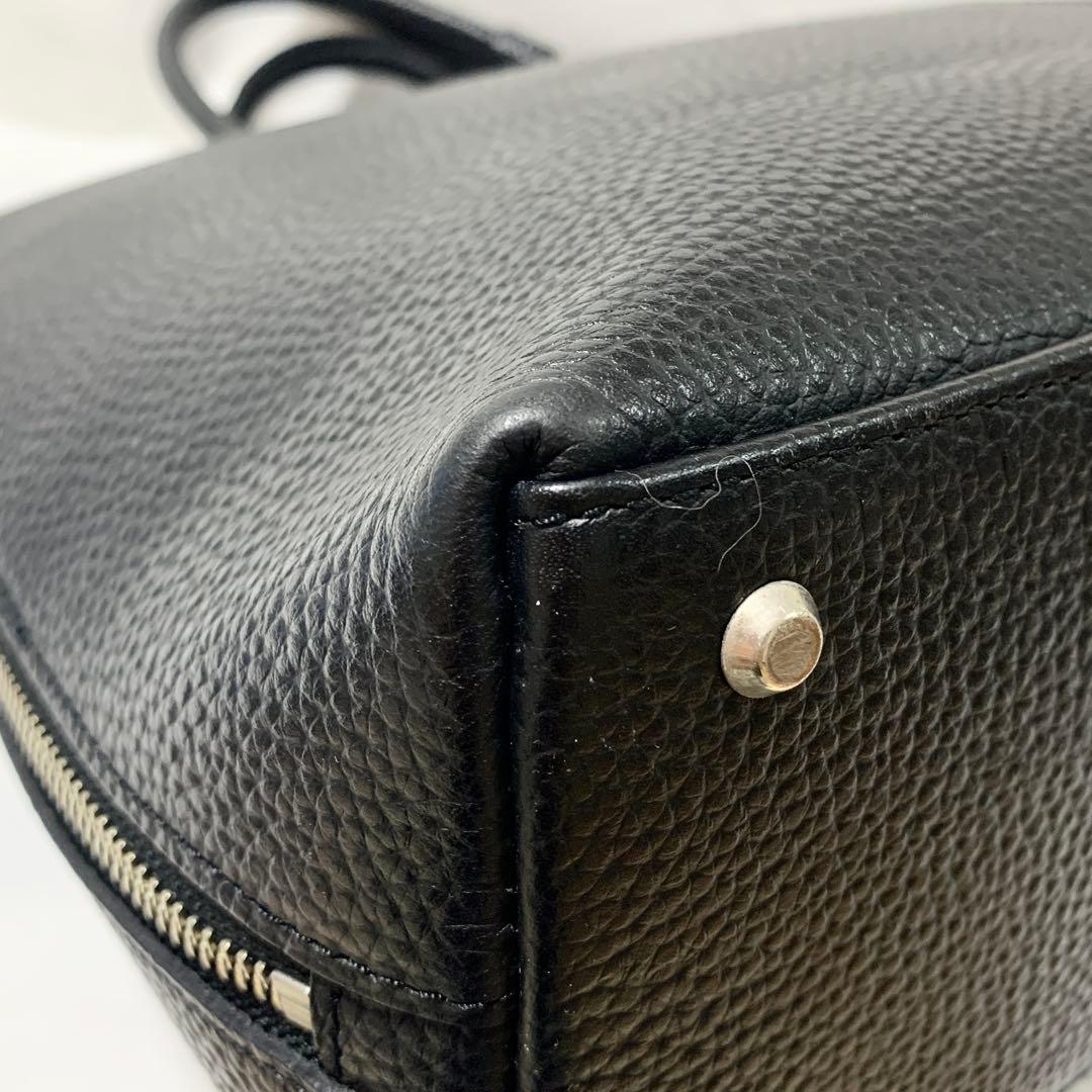 【近年モデル　A4収納可能】ユナイテッドアローズ　レザーラウンドブリーフケース