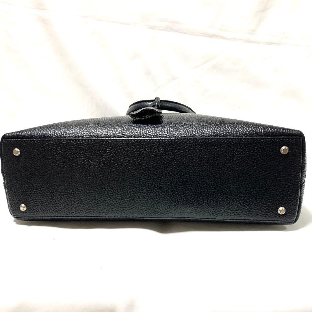 【近年モデル　A4収納可能】ユナイテッドアローズ　レザーラウンドブリーフケース