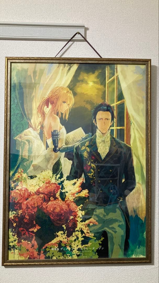 ヴァイオレット　エヴァーガーデン　油絵　調　限定品　美術品　アニメ　螺鈿　らでん
