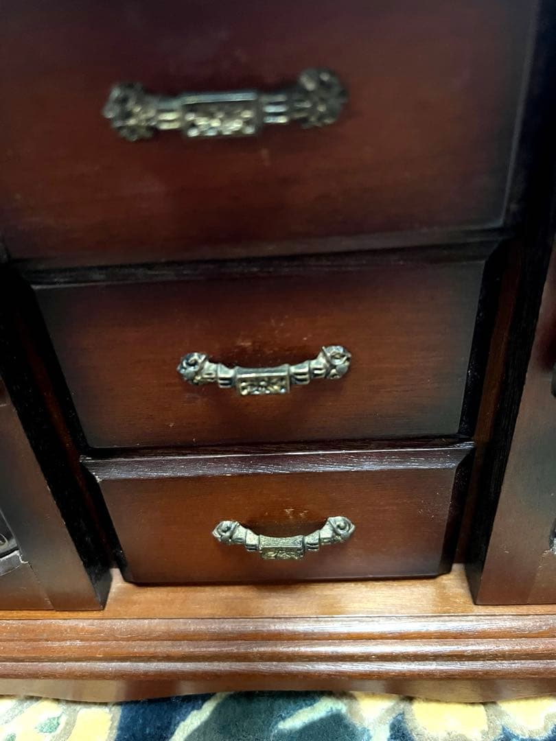 木製 アクセサリー収納 アンティーク調 ジュエリーボックス 小物入れ