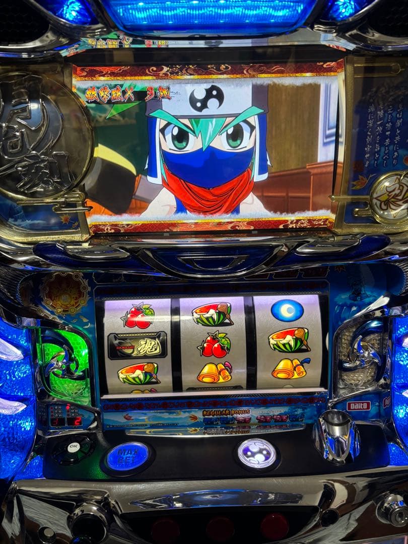 忍魂　暁　スロット　すぐ使用　不要機つき