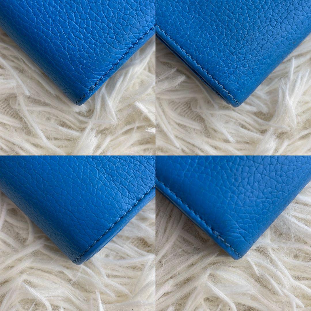 【激レア 美品】ヴィヴィアンウエストウッド　二つ折り財布　がま口　オーブ　ブルー