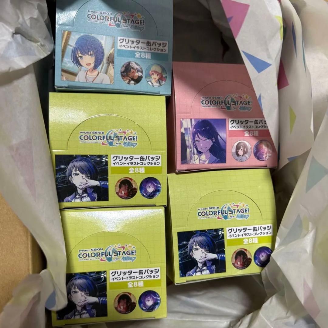 プロセカ　グリッター缶バッジ イベントイラストコレクション 43 A C 44