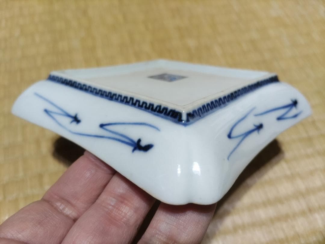 九谷焼　色絵　端皿　無傷・完品