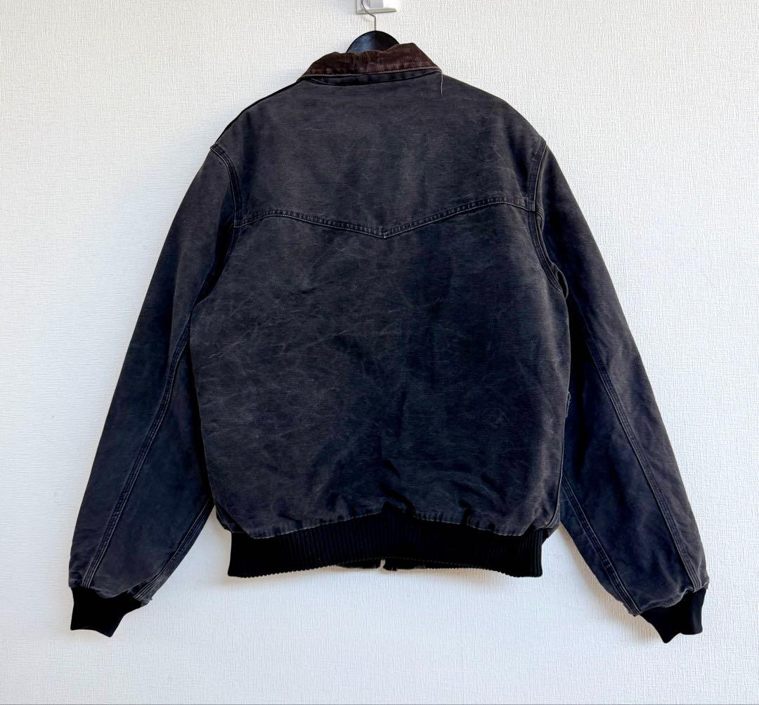 超超スペシャル 80s カーハート サンタフェジャケット ブラック XL 黒